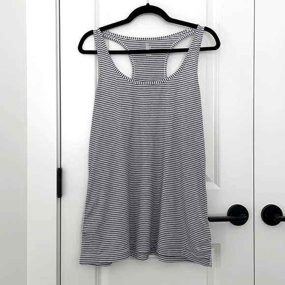 Gap Fit striped workout tank Grey XL - Picture 1 of 5